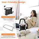 Safety Bed Assist Rail with Dual Handrail-White by LJGDeals