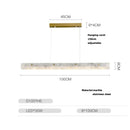 GobekUsa Art Deco Marble Steel Chandelier: Modern LED Black Gold Lighting for Dinning Room