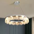 GobekUsa Glass Chandelier LED Ceiling Lamp | Modern Metal Art | Indoor Living Room Kitchen Decoration