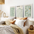 Sage Green Modern Wall Art Set of 3 Prints by Wall Art Set