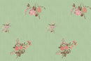Sage Heritage Heirloom Floral Wallpaper