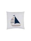Sailboat Linen Throw Pillow by Weston Table