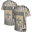 New Orleans Saints Mitchell & Ness Heather Black Jumbotron Historic Logo T-Shirt by Dynasty Sports & Framing