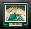 Sam Hauser Rim Cam Boston Celtics Autographed 8" x 10" Framed Basketball Photo by Dynasty Sports & Framing