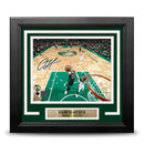 Sam Hauser Rim Cam Boston Celtics Autographed 8" x 10" Framed Basketball Photo by Dynasty Sports & Framing