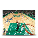 Sam Hauser Rim Cam Boston Celtics Autographed 8" x 10" Basketball Photo by Dynasty Sports & Framing