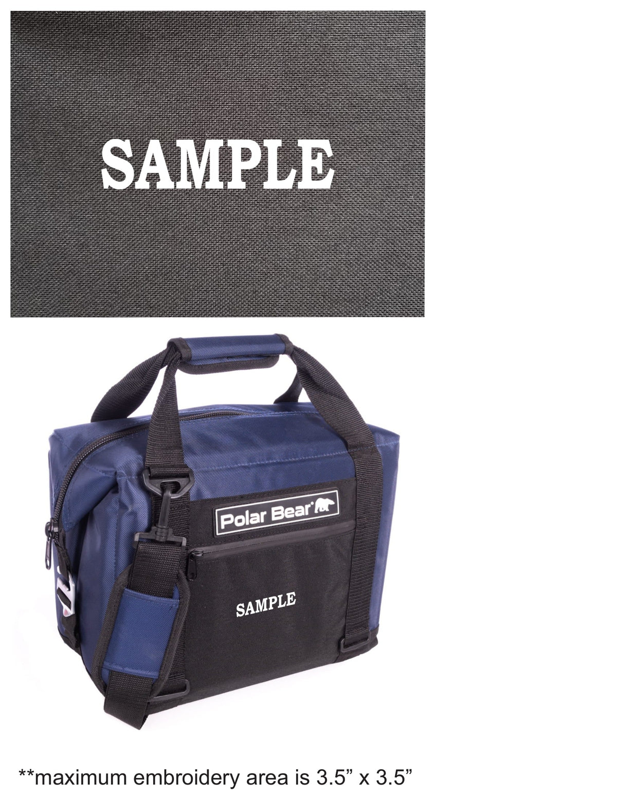 12 Pack Original Nylon Soft Cooler, sample swatch