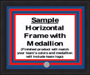 NHL Hockey Photo Picture Frame Kit - Calgary Flames (Red Matting, Orange Trim) by Dynasty Sports & Framing