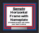 MLB Baseball Photo Picture Frame Kit - Kansas City Royals (Blue Matting, Light Blue Trim) by Dynasty Sports & Framing