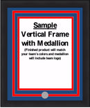 NHL Hockey Photo Picture Frame Kit - Florida Panthers (Red Matting, Navy Trim) by Dynasty Sports & Framing