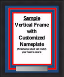 NHL Hockey Photo Picture Frame Kit - Minnesota Wild (Green Matting, Red Trim) by Dynasty Sports & Framing
