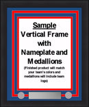 MLB Baseball Photo Picture Frame Kit - Kansas City Royals (Blue Matting, Gray Trim) by Dynasty Sports & Framing
