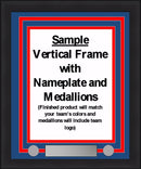 NHL Hockey Photo Picture Frame Kit - Florida Panthers (Red Matting, Navy Trim) by Dynasty Sports & Framing
