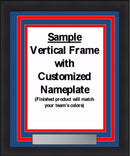 MLB Baseball Photo Picture Frame Kit - Kansas City Royals (Blue Matting, Gray Trim) by Dynasty Sports & Framing