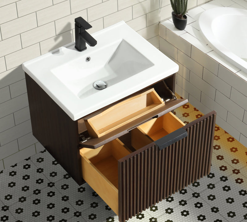 San Diego 24" Bathroom Vanity Walnut