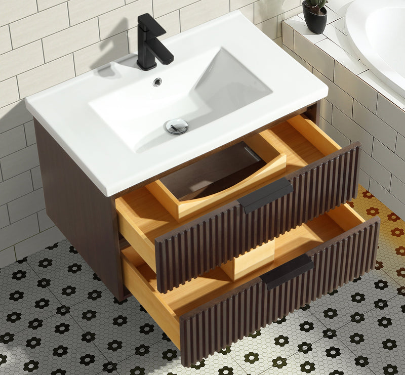 San Diego 30" Bathroom Vanity Walnut