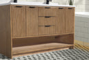 San Diego 55" Freestanding Bathroom Vanity Weathered Fir