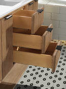 San Diego 55" Freestanding Bathroom Vanity Weathered Fir