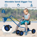 Sand Digger for Kids with 2-Handed Controls and Flexible Shovel