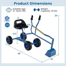 Sand Digger for Kids with 2-Handed Controls and Flexible Shovel