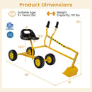 Sand Digger for Kids with 2-Handed Controls and Flexible Shovel