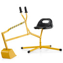 Sand Digger with 2-Handed Controls and Flexible Shovel for 3+ Years Old Kids-Yellow