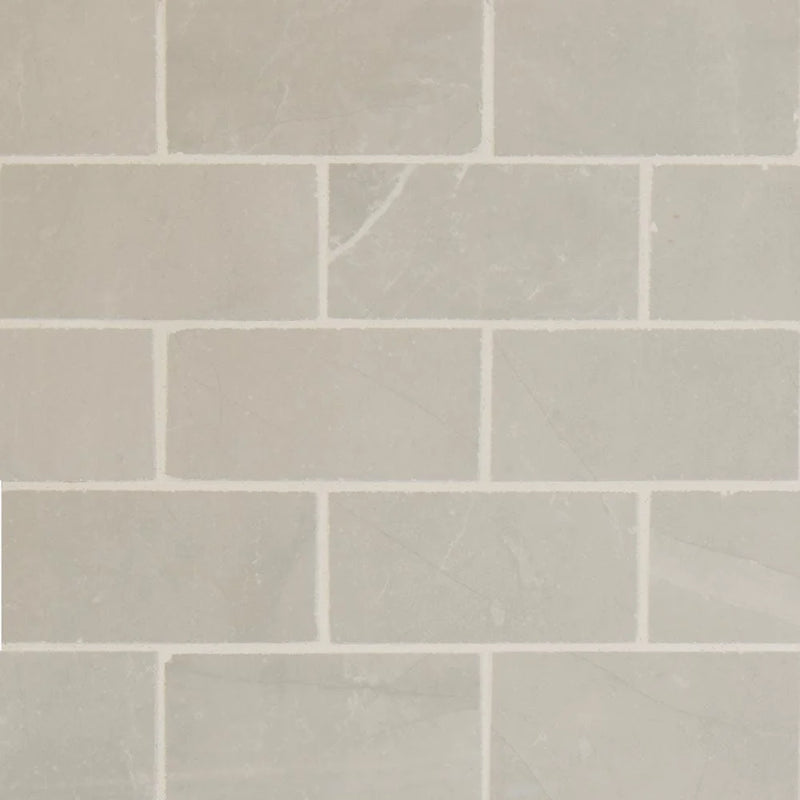 MSI Sande Grey Polished Porcelain Mosaic Wall and Floor Tile 2"x4"