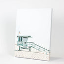 Blue Lifeguard Hut Wall Art Print. Santa Monica Beach by Wall Art Set