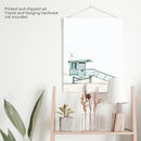 Blue Lifeguard Hut Wall Art Print. Santa Monica Beach by Wall Art Set