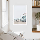 Santa Monica Beach Wall Decor. Lifeguard Tower by Wall Art Set