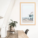 Santa Monica Beach Wall Decor. Lifeguard Tower by Wall Art Set