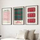 Christmas Wall Art Set. Guest Check, Santa Tickets by Wall Art Set