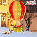 4.5 Feet Christmas Santa Claus with Hot Air Balloon by LJGDeals