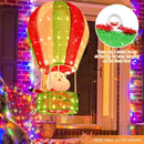 4.5 Feet Christmas Santa Claus with Hot Air Balloon by LJGDeals