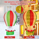 4.5 Feet Christmas Santa Claus with Hot Air Balloon by LJGDeals