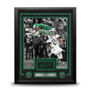 Saquon Barkley Reverse Hurdle Philadelphia Eagles Autographed 11x14 Framed Photo with Cut Signature by Dynasty Sports & Framing