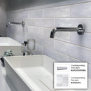 Icy Lilac 1x8 Glossy Ceramic Bullnose Tile Trim (10 pack, 0.556 sq ft/case)