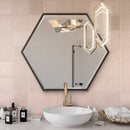 Soft Pink 5x5 Glossy Subway Ceramic Tile (57 pack, 10.76 sq ft/case)