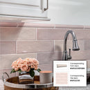 Soft Pink 1x8 Glossy Ceramic Bullnose Tile Trim (10 pack, 0.556 sq ft/case)