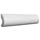 White 1x8 Glossy Ceramic Bullnose Tile Trim (10 pack, 0.556 sq ft/case)