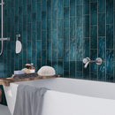 Ocean Green 2.5x8 Glossy Subway Ceramic Tile (38 pack, 5.38 sq ft/case) - Sample