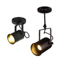 GobekUsa Black Wrought Iron Spotlight Accent Lamp - Adjustable Flush Mount Lighting