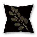 45x45cm Golden Leaves Pillow Cases by GobekUsa - Nordic Ins Black Sofa Decor