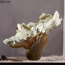 GobekUsa Irregular Shape Vase: Abstract Desk Decoration for Aesthetic Room Decor