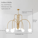 GobekUsa LED Pendant Chandelier for Living Room Bedroom Decor