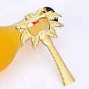 GobekUsa Coconut Tree Bottle Opener in Silver & Gold: Wedding Kitchen Tool