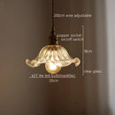 GobekUsa Green Stripe Glass Pendant Lamp Fixture for Home Decor & Kitchen Lighting