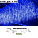 GobekUsa Icicle LED String Lights: Festive Outdoor Christmas Decoration for Party, Patio, Garden