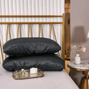 GobekUsa Imitation Silk Elastic Band Pillowcase Queen King Size Smooth Satin Luxury Bedding