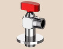 GobekUsa Brass Angle Valve Chrome Gray Corner Bathroom Water Control Tap - 1/2*1/2